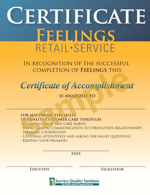 FEELINGS achieves